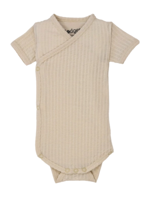 Strampler Lodger Shortsleeve Seersucker Birch