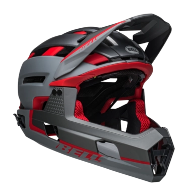 Fietshelm Bell Super Air R Spherical Matte Gray/Red
