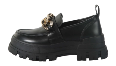 Slipper Buffalo Aspha Loafer Chain Damen Black
