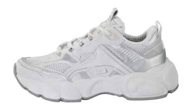 Sneaker Buffalo CLD Run Jog Damen White Silver