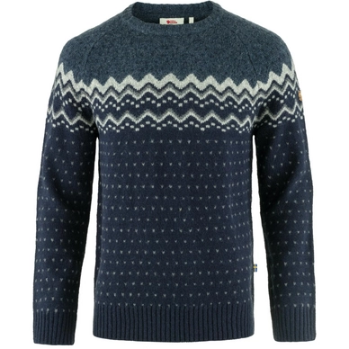 Pullover Fjällräven Övik Knit Sweater Herren Dark Navy Mountain Blue