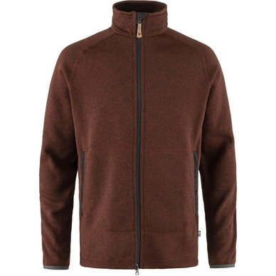 Vest Fjällräven Men Övik Fleece Zip Sweater Autumn Leaf