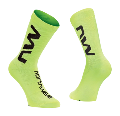 Fietssok Northwave Extreme Air Sock Yellow Fluo Black