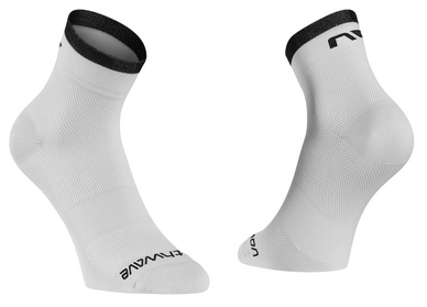 Fahrradsocke Northwave Origin Sock White Black