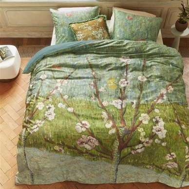 Dekbedovertrek Beddinghouse x Van Gogh Museum Peach Trees Green Satijn