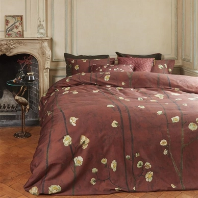 Dekbedovertrek Beddinghouse x Van Gogh Museum Plum Blossoms Red Satijn