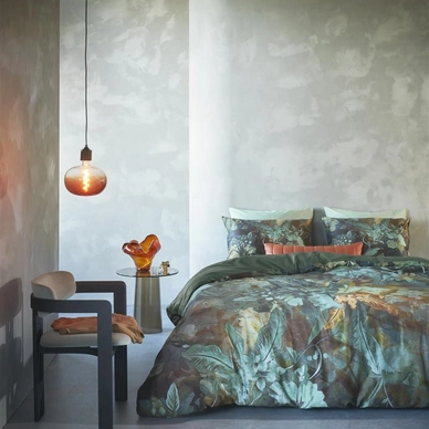 Dekbedovertrek Kardol by Beddinghouse Floral Embrace Blauw Groen Satijn