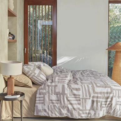 Dekbedovertrek VT Wonen Mixed Stripes Natural Flanel