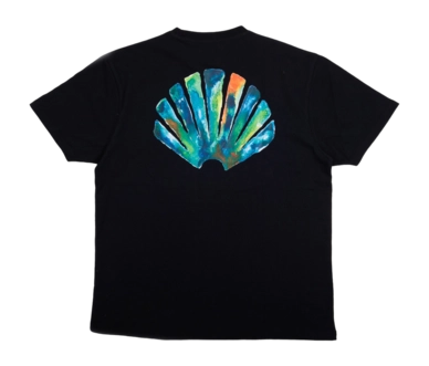 T-Shirt New Amsterdam Surf Association Men Fishnet Black