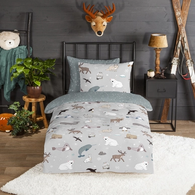 Dekbedovertrek Good Morning Arctic Grey Flanel