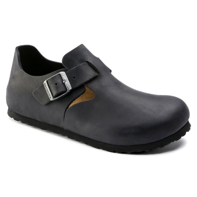 Klomp Birkenstock Unisex London Oiled Leather Black Regular