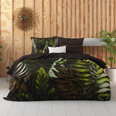 Dekbedovertrek Dreamhouse Jungle Art 2 Taupe Satijn