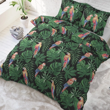 Dekbedovertrek Sleeptime Tropical Parrot Green Katoen