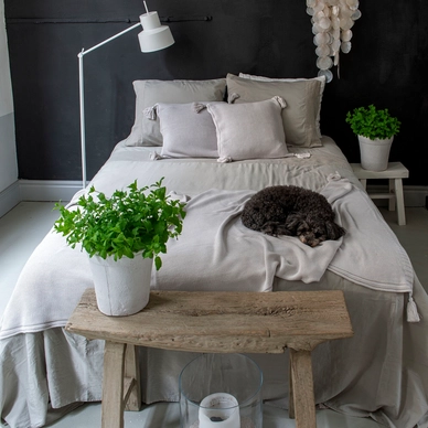 Dekbedovertrek House in Style Como Taupe Katoen