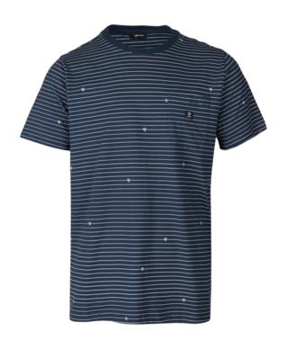 T-Shirt Brunotti Homme Axle Stripe Jeans Blue