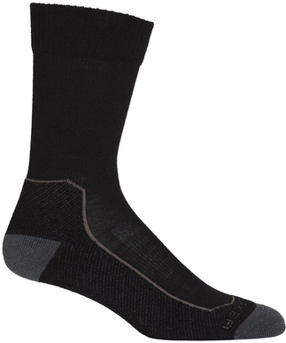 Chaussettes Icebreaker Homme Hike+ Light Crew Black Vison Monsoon