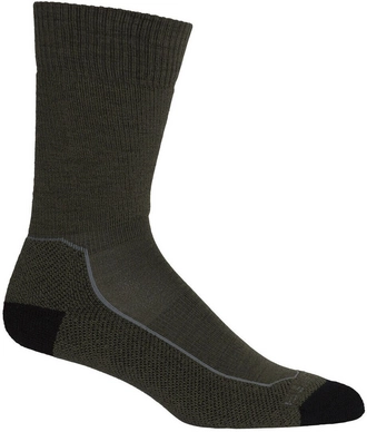 Chaussettes Icebreaker Homme Hike+ Medium Crew Loden Black Gritstone Heather