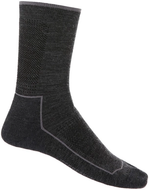 Socks Icebreaker Women Hike Cool Lite 3Q Crew Jet Heather Monsoon