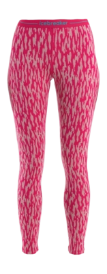Legging Icebreaker Women Merino 260 Vertex Legging Macro Forms Crystal Electron Pink