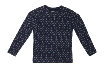 Ondershirt Icebreaker Kids Merino 200 Oasis LS Crewe First Snow Midnight Navy Snow
