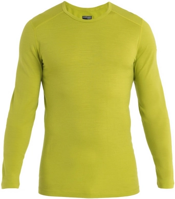 Ondershirt Icebreaker Men 200 Oasis LS Crewe Bio Lime