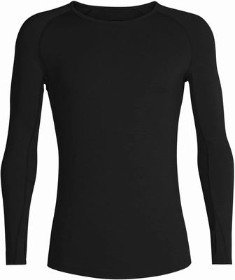 Ondershirt Icebreaker Men 200 Zone LS Crewe Black