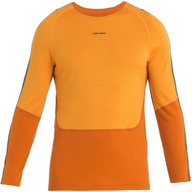 Undershirt Icebreaker Men Merino 200 Sonebula LS Crewe Earth Solar Loden