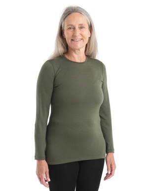 Ondershirt Icebreaker Women 260 Tech LS Crewe Loden
