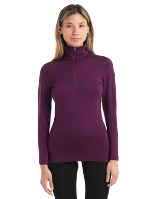 Ondershirt Icebreaker Women 260 Tech LS Half Zip Nightshade