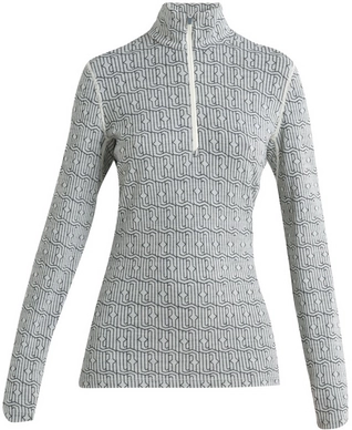 Maillot de Corps Icebreaker Femme Merino 260 Vertex LS Half Zip Herenga Snow Noir