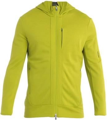 Sweatjacke Icebreaker Quantum III LS Zip Hood Men Bio Lime Loden