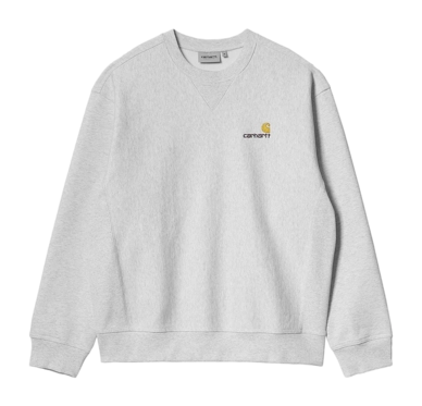Sweatshirt Carhartt WIP Unisex American Script Ash Heather