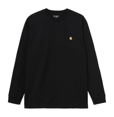 T-Shirt à Manches Longues Carhartt WIP Unisexe L/S Chase Black Gold