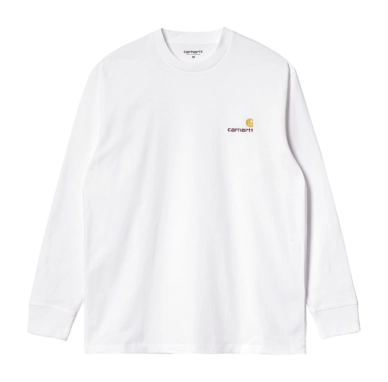 Langarmshirt Carhartt WIP L/S American Script Unisex White