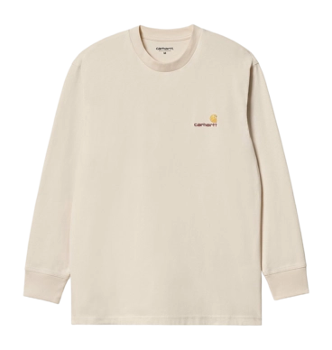 Langarmshirt Carhartt WIP L/S American Script Unisex Natural