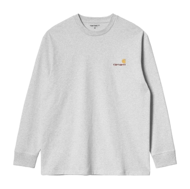 Langarmshirt Carhartt WIP L/S American Script Unisex Ash Heather