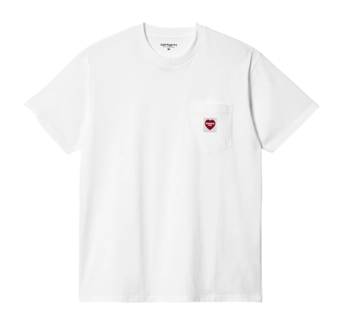 T-shirt Carhartt WIP Unisex S/S Pocket Heart White 23
