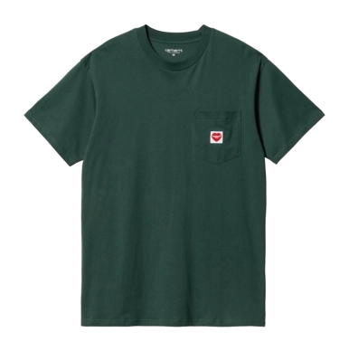 T-Shirt Carhartt WIP Unisexe S/S Pocket Heart Discovery Green