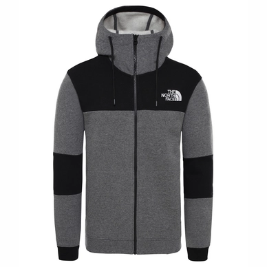 Trui The North Face Men Himalayan Full Zip TNF Medium Grey Heather TNF Black