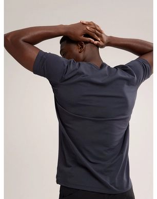 F23-X000006523-Captive-Split-T-Shirt-Black-Sapphire-Back-View