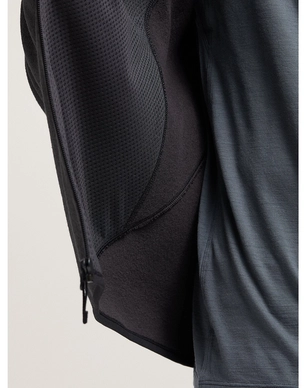 F23-X000007585-Covert-Cardigan-Black-Heather-II-Fabric-Detail