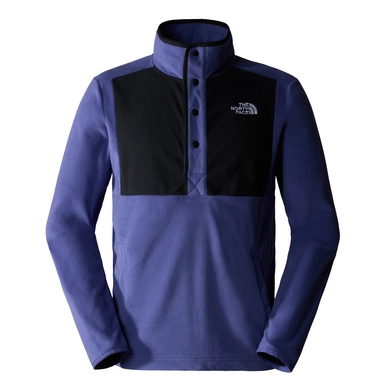 Pull The North Face Homme Homesafe Snap Neck Fleece Pullover Cave Blue TNF Black