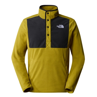 Pull The North Face Homme Homesafe Snap Neck Fleece Pullover Sulphur Moss TNF Black