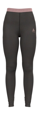 Ondergoed Odlo Women Bl Bottom Long Natural Performance Pw 15 Dark Grey Melange Pale Mauve