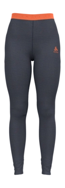 Ondergoed Odlo Women Bl Bottom Long Natural Performance Pw 15 India Ink Melange Live Wire