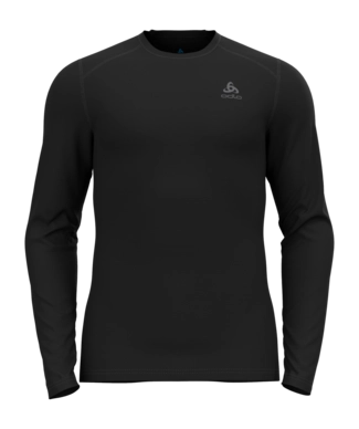 Undershirt Odlo Men Bl Top Crew Neck L/S Fundamentals Active Black