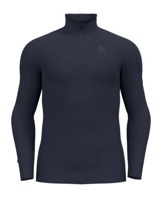 Unterhemd Odlo Bl Top Turtle Neck L/S Half Zip Active W Herren India Ink