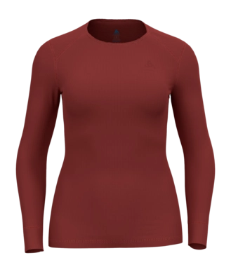 Ondershirt Odlo Women Bl Top Crew Neck L/S Active Warm Eco Spiced Apple