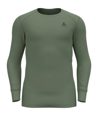 Ondershirt Odlo Men Bl Top Crew Neck L/S Active Warm Eco Matte Green