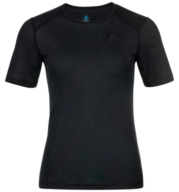 Ondershirt Odlo Women Bl Top Crew Neck S/S Active Warm Eco Black